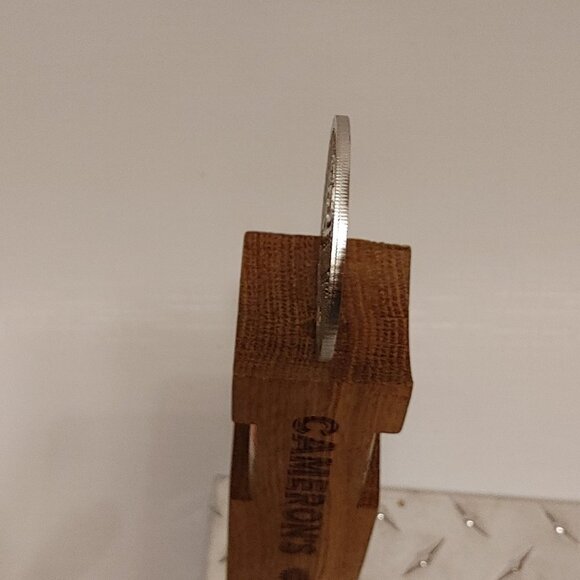 RARE Cameron's Brewing Company AMBEAR Amber Lager Tap Handle Wood Metal - Picture 3 of 9